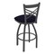 Holland Bar Stool Co 30" Swivel Bar Stool, Pewter Finish, Canter Twilight Seat 82030PW002 - alternate 3